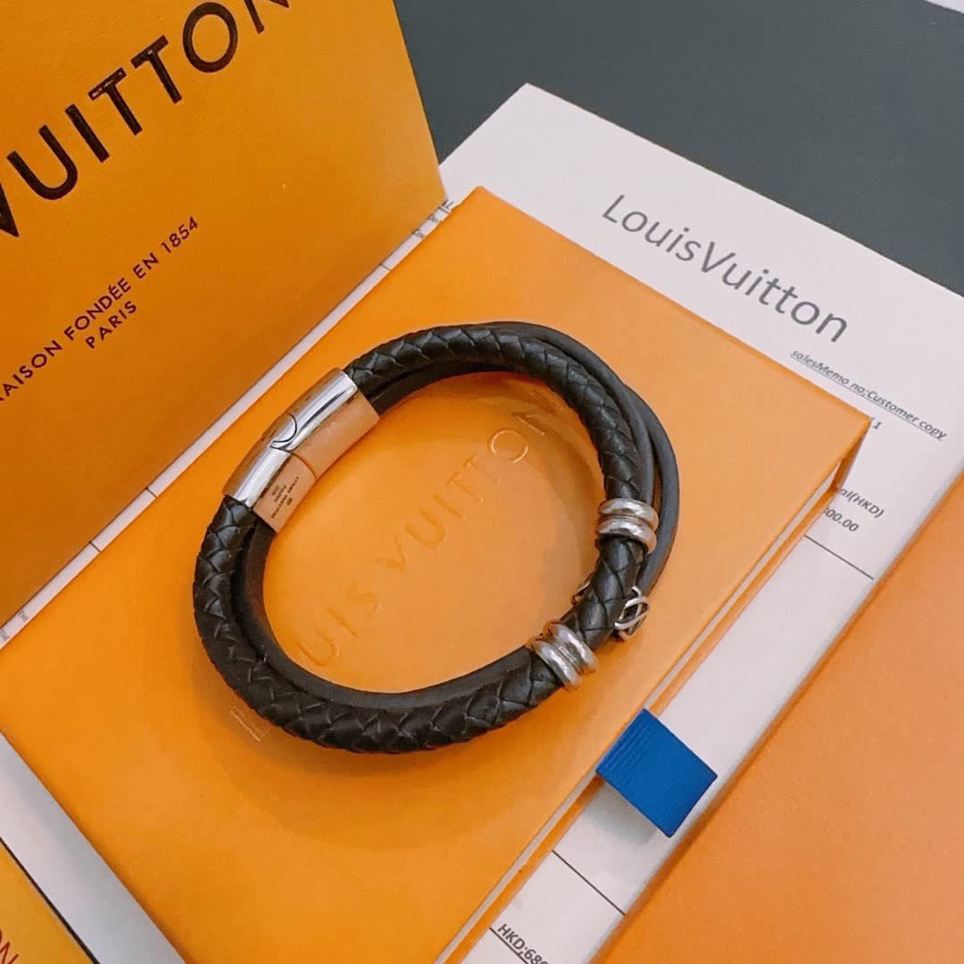 Louis Vuitton Leather Bracelet